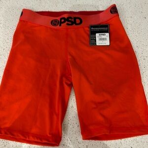 PSD Red Biker Short Size S NWT!